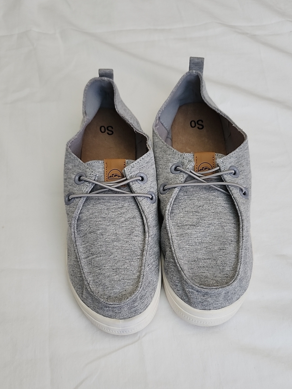 SO Edenn Heather Gray Moc Toe Slip On Sneakers NWOT Woman's 9.5